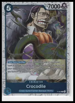 One Piece Promotion Cards #P-082 Crocodile (Store 2-on-2 Battle 2025 Winner) - Image 1