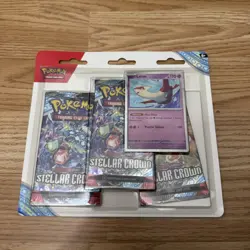 NEW! POKEMON TCG Scarlet & Violet Stellar Crown Card Bundle Trading Game Collect - Image 1