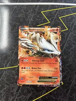 Pokemon TCG Reshiram EX Holo Ultra Rare Card Legendary Treasures 29/113 - Image 1