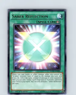 Yu-Gi-Oh TCG Saber Reflection INOV-EN090 1st Edition Regular Rare Card NM - Image 1