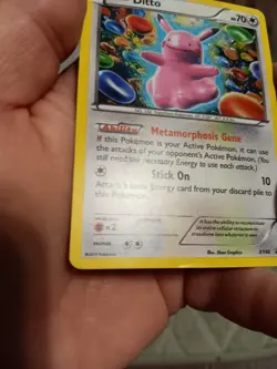 Ditto XY40 XY Black Star Promo Holo Pokemon Trading Card TCG "MP" - Image 4