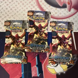 Pokemon XY Steam Siege 10 Card Sleeved Booster - Lot Of 3 - Factory Sealed - Image 3