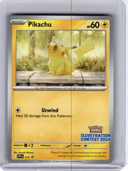 2025 Pokemon—Pikachu (Illu. Contest' 24) 214 S&V Promo Cards—Black Star Promo NF - Image 1
