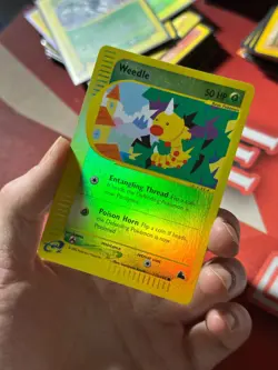 WEEDLE 115/144 Skyridge REVERSE HOLO RH E-Series / E-Reader Pokemon TCG card NM - Image 2