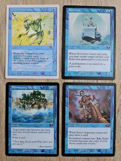 MTG - (x15) Blue Mana, "Draw a card", cards. Various sets & conditions. - Image 5