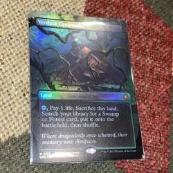 x1 Verdant Catacombs SPG MTG 113 FOIL BORDERLESS MYTHIC M/NM 1x - Image 2