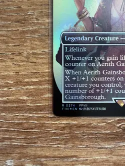 MTG Aerith Gainsborough (Borderless Foil) Final Fantasy 0374 FFVII FF7 NM - Image 4