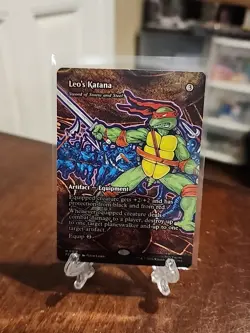 LEO'S KATANA / SWORD OF SINEW AND STEEL mtg NM-M TMNT Mythic PZA-018 - Image 1