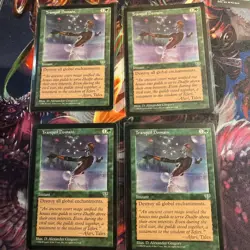 4x Magic the Gathering Mirage Tranquil Domain MTG Green NM 1996 - Image 1