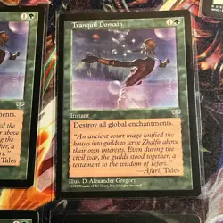 4x Magic the Gathering Mirage Tranquil Domain MTG Green NM 1996 - Image 3