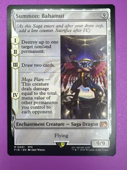 Summon: Bahamut FIN 0001 Non-Foil Regular - Final Fantasy Magic the Gathering NM - Image 1
