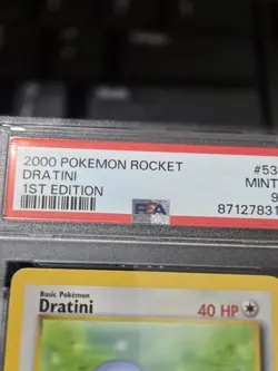 2000 POKEMON ROCKET 1ST EDITION #53 DRATINI PSA 9 - Image 2