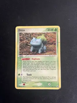 Ditto Bulbasaur 36/113 Nonholo Pokemon EX Delta Species 2005 Vintage HP - Image 1