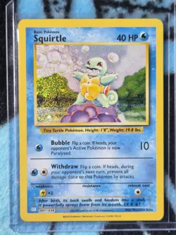 Pokemon Squirtle Trading Card Game Classic Holo Basic 40HP 001/034 2023 - Image 1