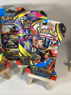 Pokemon TCG (4) Mega Evolutions Sleeved Booster Packs - Full Art Set SEALED! - Image 3