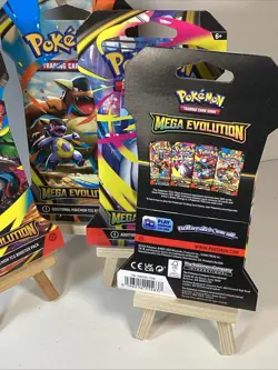 Pokemon TCG (4) Mega Evolutions Sleeved Booster Packs - Full Art Set SEALED! - Image 5