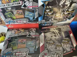 Pokemon Black Bolt White Flare Binder + Poster Collection Lot Of 2 Sealed - Image 1