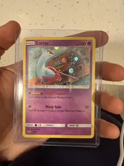 Pokemon Latias SM87 Sun & Moon Promo Holo 2017 100 HP Flight Support Misty Gale - Image 1