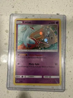 Pokemon Latias SM87 Sun & Moon Promo Holo 2017 100 HP Flight Support Misty Gale - Image 3