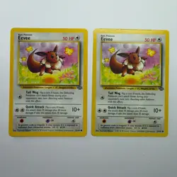 Pokemon TCG Eevee Jungle #51/64 2-Card Lot WOTC Vintage 1999 - Image 1