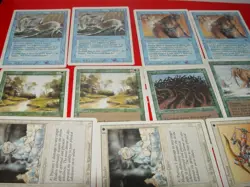 MTG 11x REVISED 3rd edition blue white green magic card lot LP - Image 1
