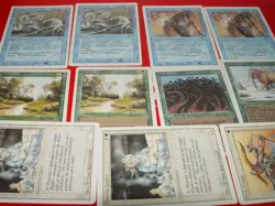 MTG 11x REVISED 3rd edition blue white green magic card lot LP - Image 2