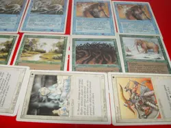 MTG 11x REVISED 3rd edition blue white green magic card lot LP - Image 3