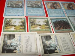 MTG 11x REVISED 3rd edition blue white green magic card lot LP - Image 4