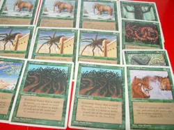 MTG 16x 4th edition green magic cards playsets - Image 2