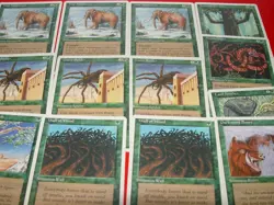 MTG 16x 4th edition green magic cards playsets - Image 3