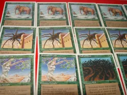 MTG 16x 4th edition green magic cards playsets - Image 4