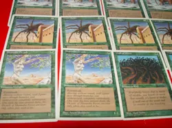 MTG 16x 4th edition green magic cards playsets - Image 5