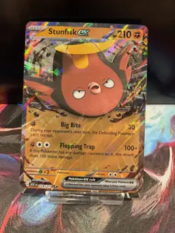 Stunfisk EX 114/217 Holo Double Rare- Ascended Heroes Pokemon set - Image 1