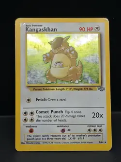 Pokemon TCG Kangaskhan Holo Rare Jungle 1997 Card #5 - Image 1