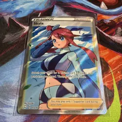 Skyla 072/072 Pokemon Shining Fates Ultra Rare Full Art Holo English - Image 2