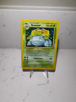 Pokemon Venusaur Base Set Holo Rare 15/102 1999-2000 Wizards - Image 1