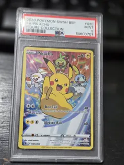 Pokemon Pikachu SWSH Promo Holo SWSH020 PSA 9 Sword & Shield 2020 - Image 1