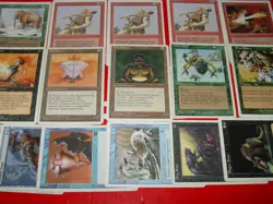 MTG 16x 4th edition chronicles revised mod & heavy play magic cards - Image 1