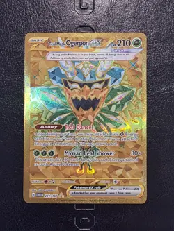 Pokemon TCG Teal Mask Ogerpon EX 221/167 SV06: Twilight Masquerade Hyper Rare NM - Image 1