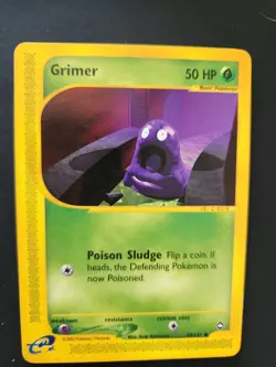 2003 Pokemon Grimer Aquapolis E-Reader 79/147 Common LP TCG Nintendo WOTC - Image 1