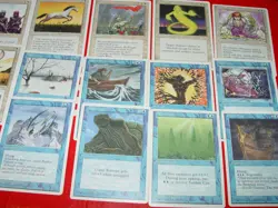 MTG 15x 4th edition chronicles white blue magic cards - Image 2