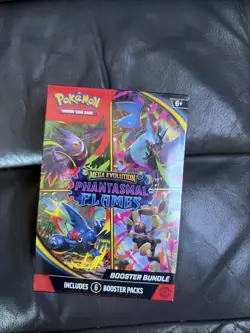 Pokemon TCG Mega Evolution Phantasmal Flames Booster Bundles New Sealed 6 Packs - Image 1