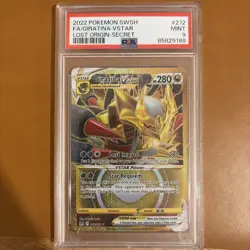 Pokemon Giratina VSTAR 212/196 - PSA 9 Mint - Lost Origin Gold FA Secret - Image 1