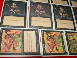 MTG 15x 4th edition chronicles black magic cards murk dwellers fear frozen shade - Image 3