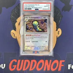 💎PSA 10 GEM MINT 2025 Pokemon Prismatic Evolutions DUNDUNSPARCE #080 Poke Ball - Image 1