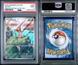 2025 POKEMON SVP EN-SV BLACK STAR PROMO #208 VICTINI PSA 9 - Image 3