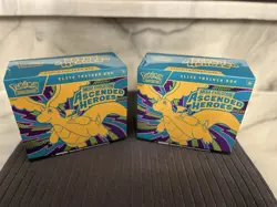 2x Ascended Heroes ETB Factory Sealed Pokemon Elite Trainer Box Lot - Image 1