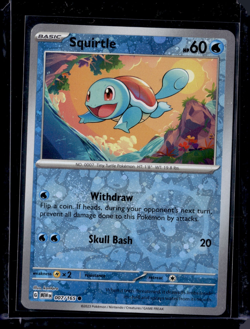 Squirtle - 007/165 / 151 Cosmos Reverse Holo 2023 (NM) / Pokemon TCG - Image 1