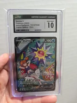 2022 Pokemon Astral Radiance Trainer Gallery Starmie V #TG13/TG30 Holo CGC 10 - Image 3