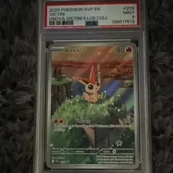 Victini PSA 9 Promo Holo #208 Scarlet & Violet Pokemon TCG 2025 - - Image 4